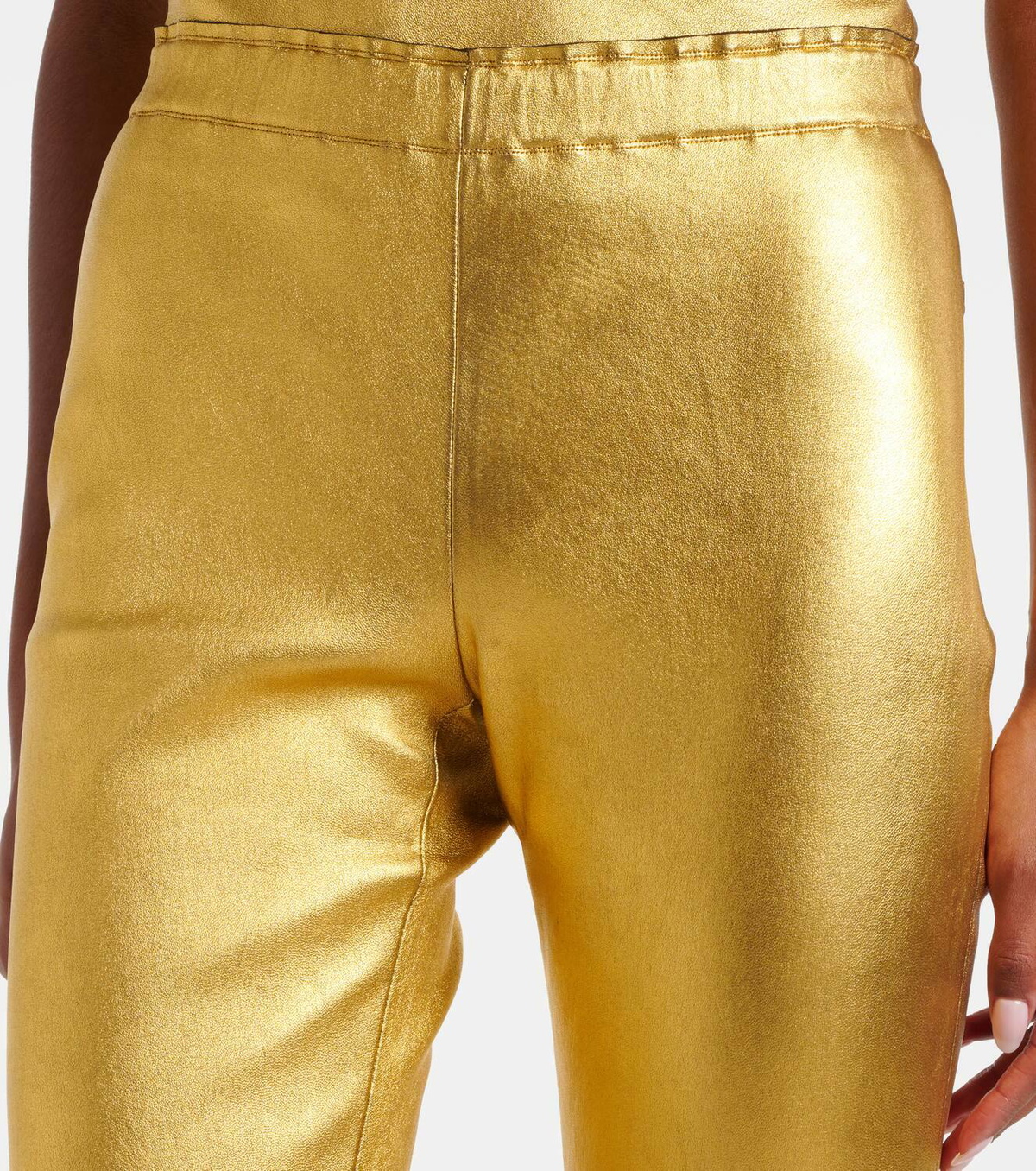 Stouls JP Long flared leather leggings