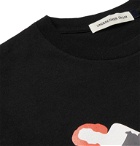 Undercover - Logo-Print Cotton-Jersey T-Shirt - Black