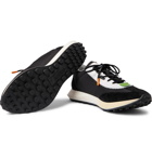 Off-White - Leather-Trimmed Shell and Suede Sneakers - Black