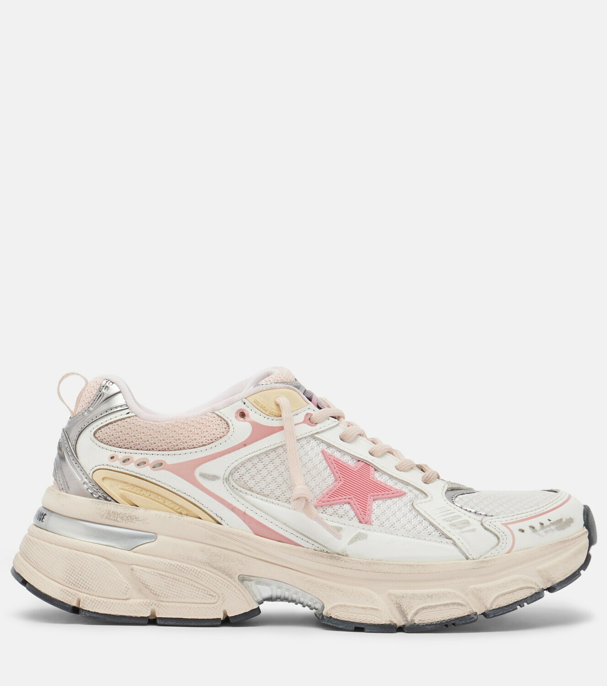 Golden Goose Lightstar leather-trimmed sneakers