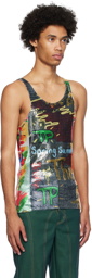 Theophilio Multicolor Graffiti Tank Top