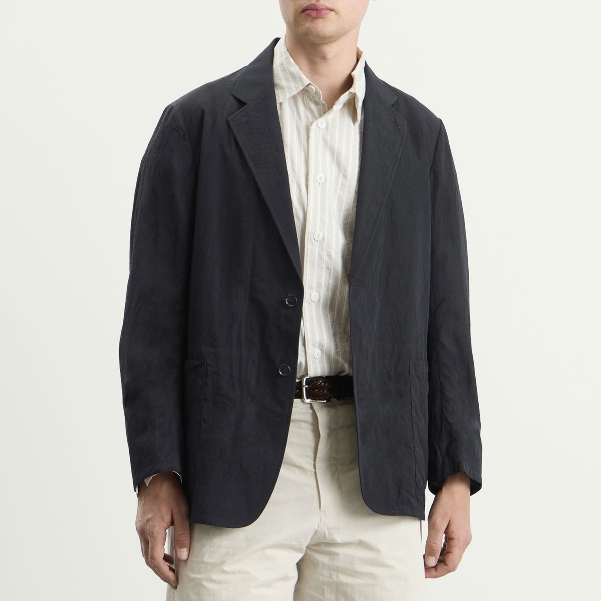 Kaptain Sunshine Men's Wool Vintage Take Easy Jacket in Navy