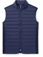 Peter Millar - Winsome Hybrid Padded Quilted Stretch-Nylon and Jersey Gilet - Blue