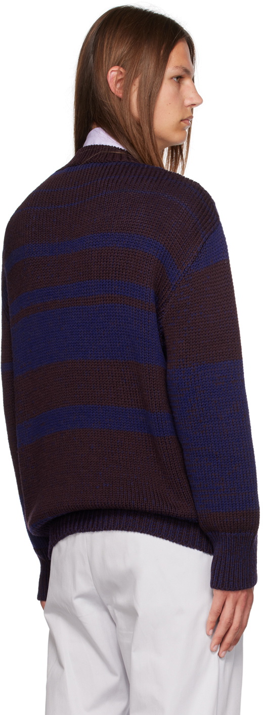 Marni Brown & Blue Striped Sweater