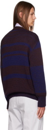 Marni Brown & Blue Striped Sweater