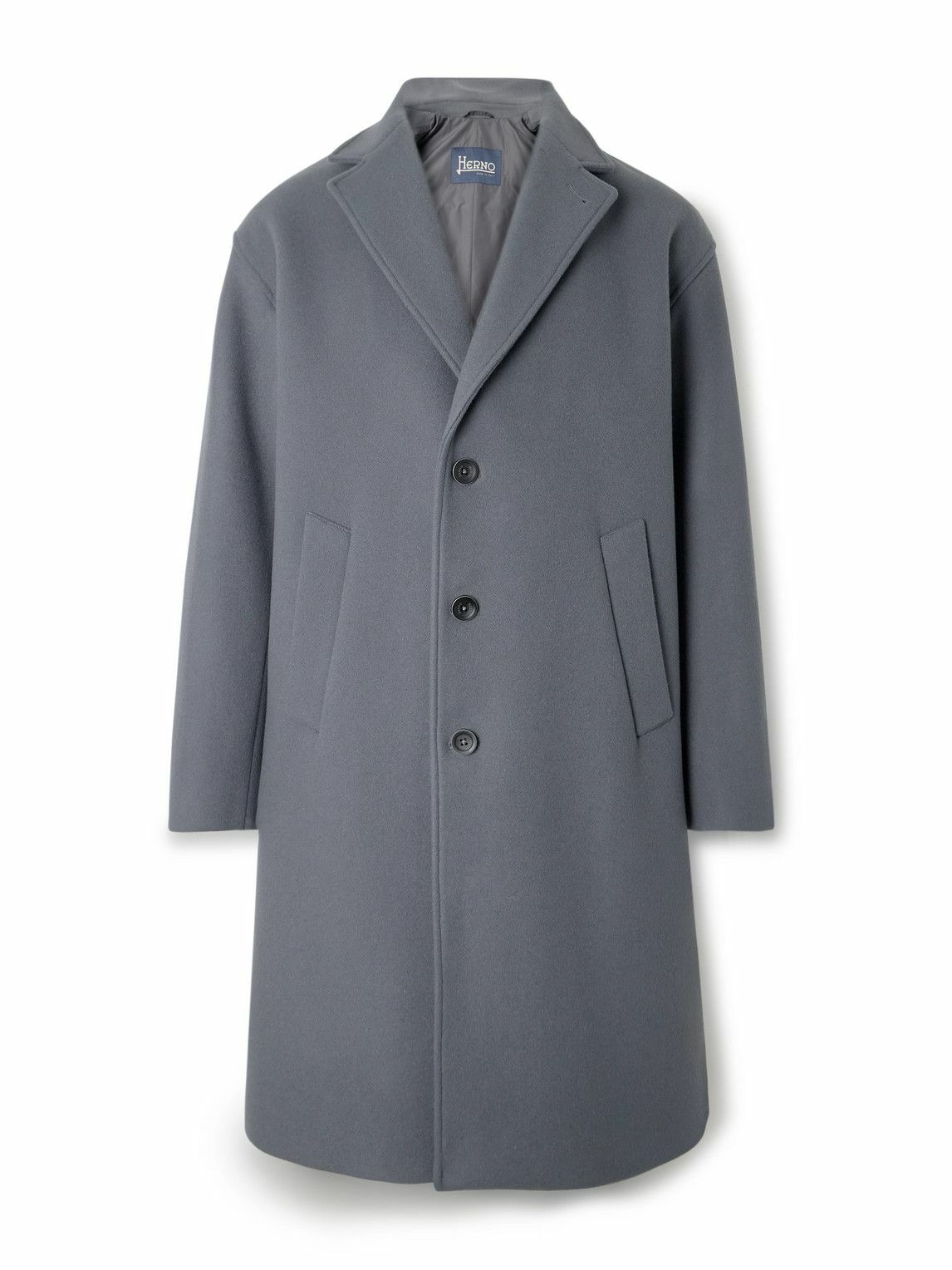 Herno - Wool-Blend Overcoat - Gray