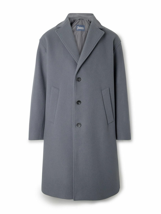 Photo: Herno - Wool-Blend Overcoat - Gray