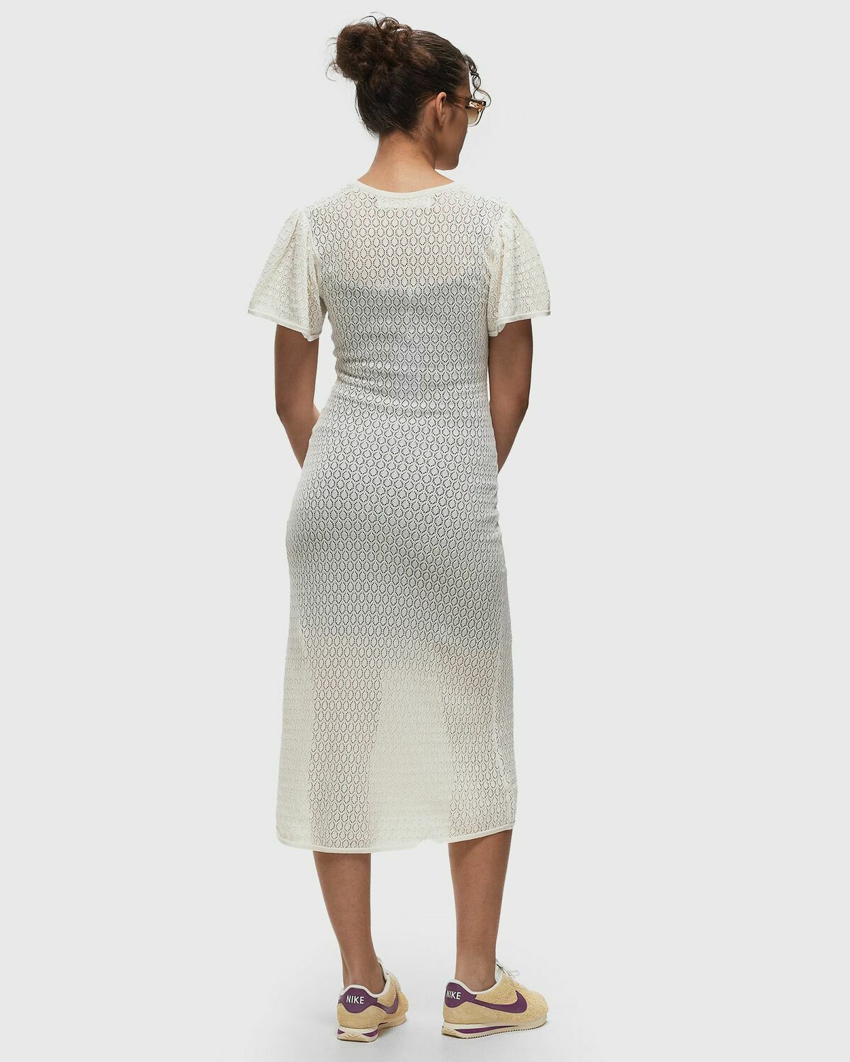Designers, Remix Taliana Pointelle Maxi Beige Dresses