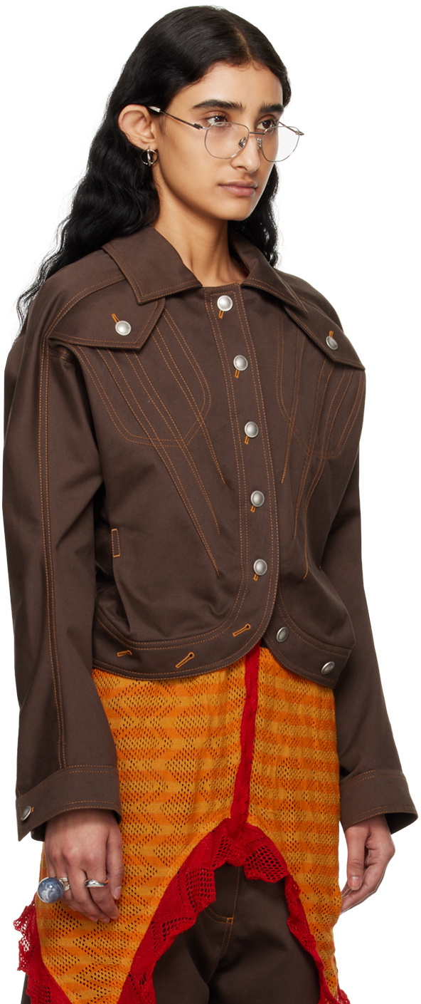 Kiko Kostadinov Brown Apollinaire Jacket Kiko Kostadinov