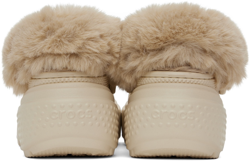 Crocs Off-White Stomp Lined Clogs