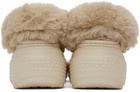 Crocs Off-White Stomp Lined Clogs