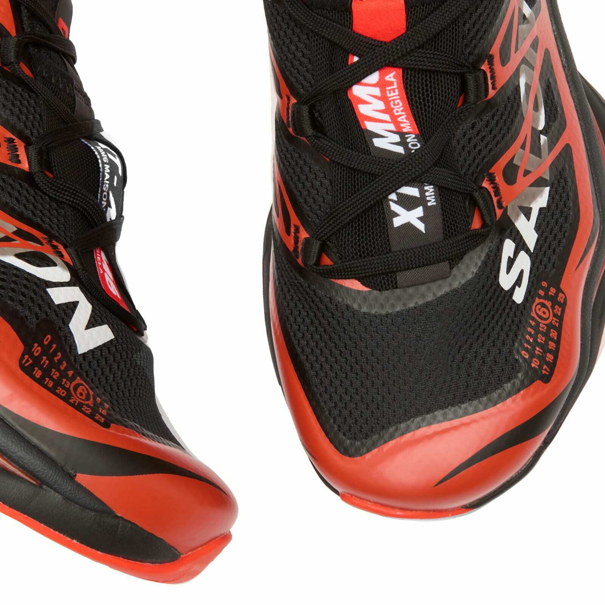 MM6 Maison Margiela Women's x Salomon XT Sneakers in Black/Cherry Tomato/White