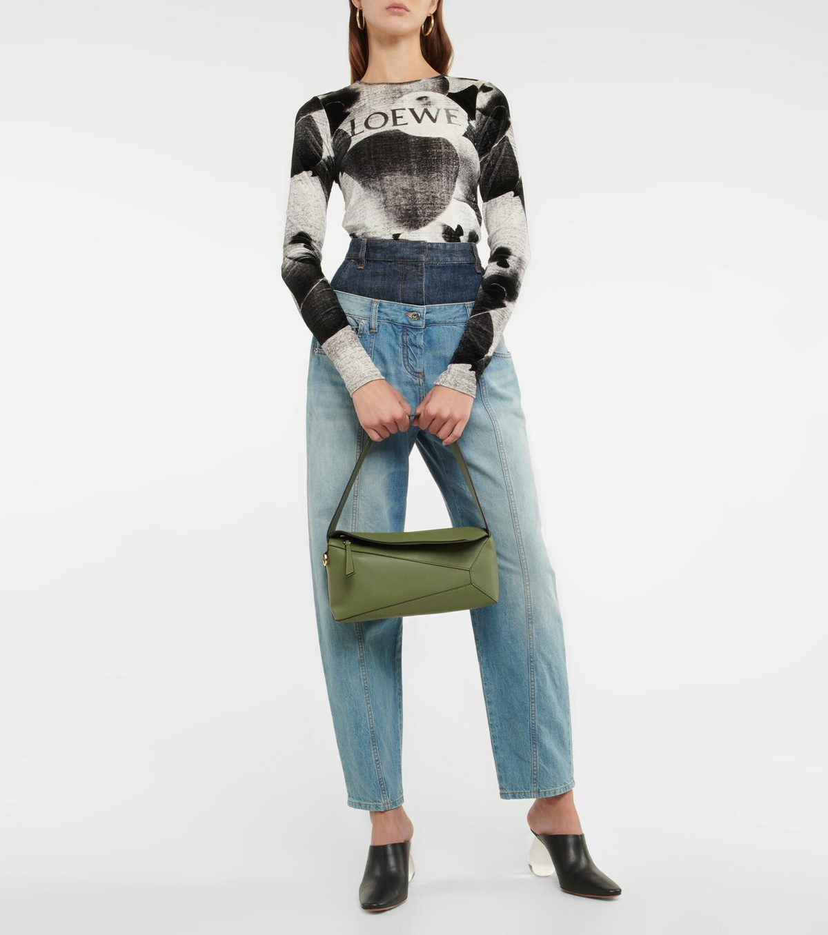 Loewe - Puzzle slouchy leather shoulder bag Loewe