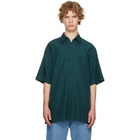 Dries Van Noten Green Floral Shirt