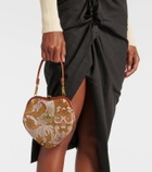 Vivienne Westwood Bella Heart Frame velvet tote bag