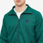 Needles Men's Poly Jacquard Patterned Track Jacket in Green