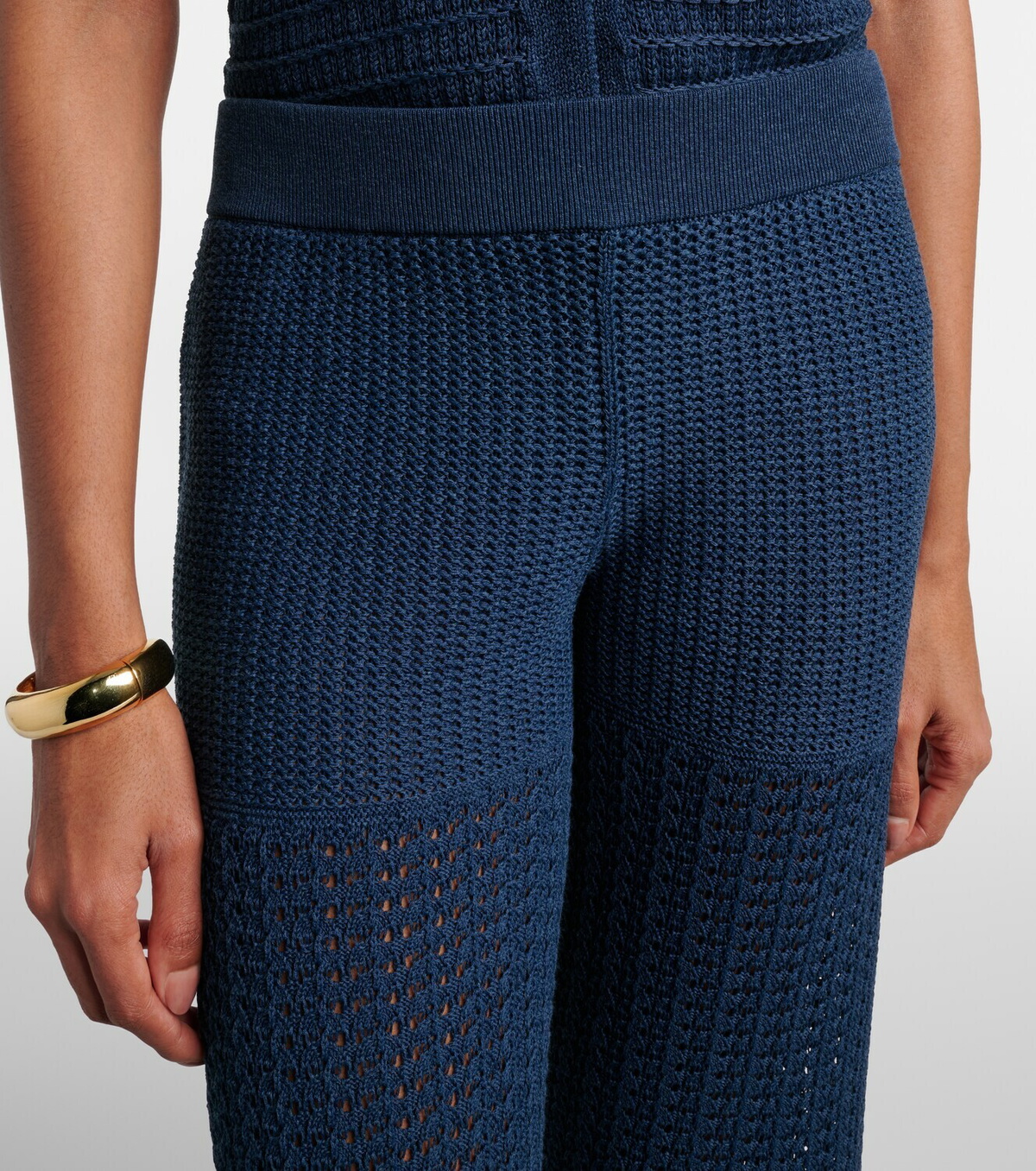 Eres Emblème open-knit straight pants