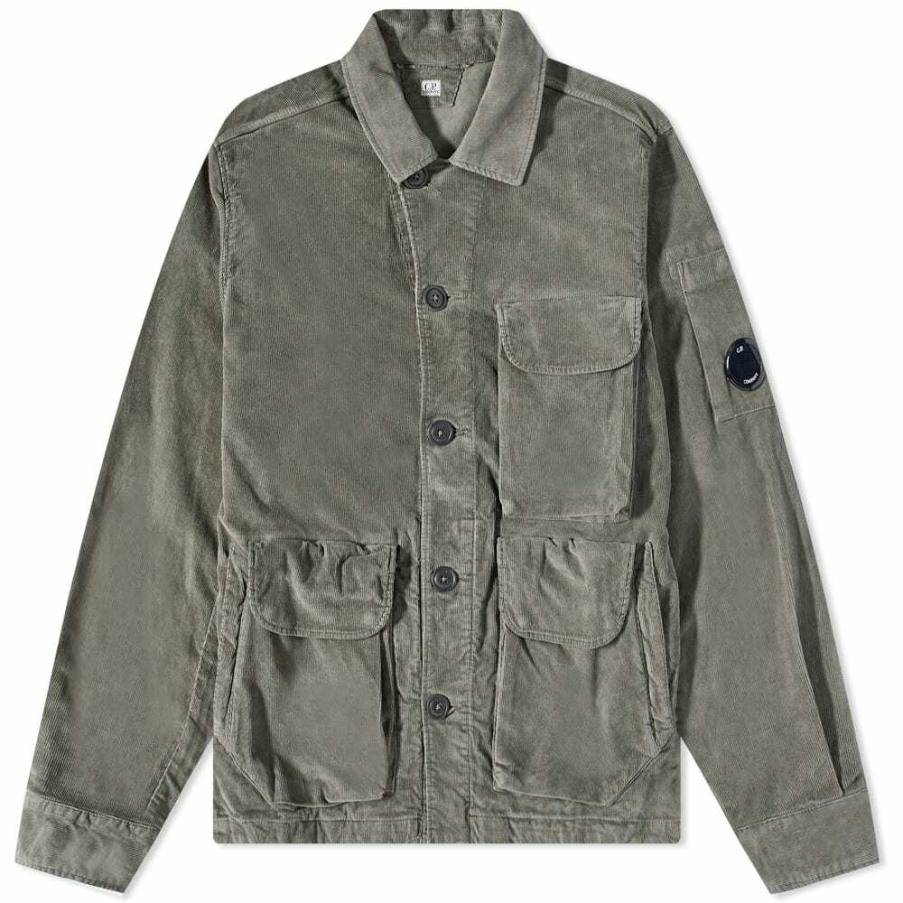 C.P. Company Men's Cord Chore Jacket in Thyme C.P. Company