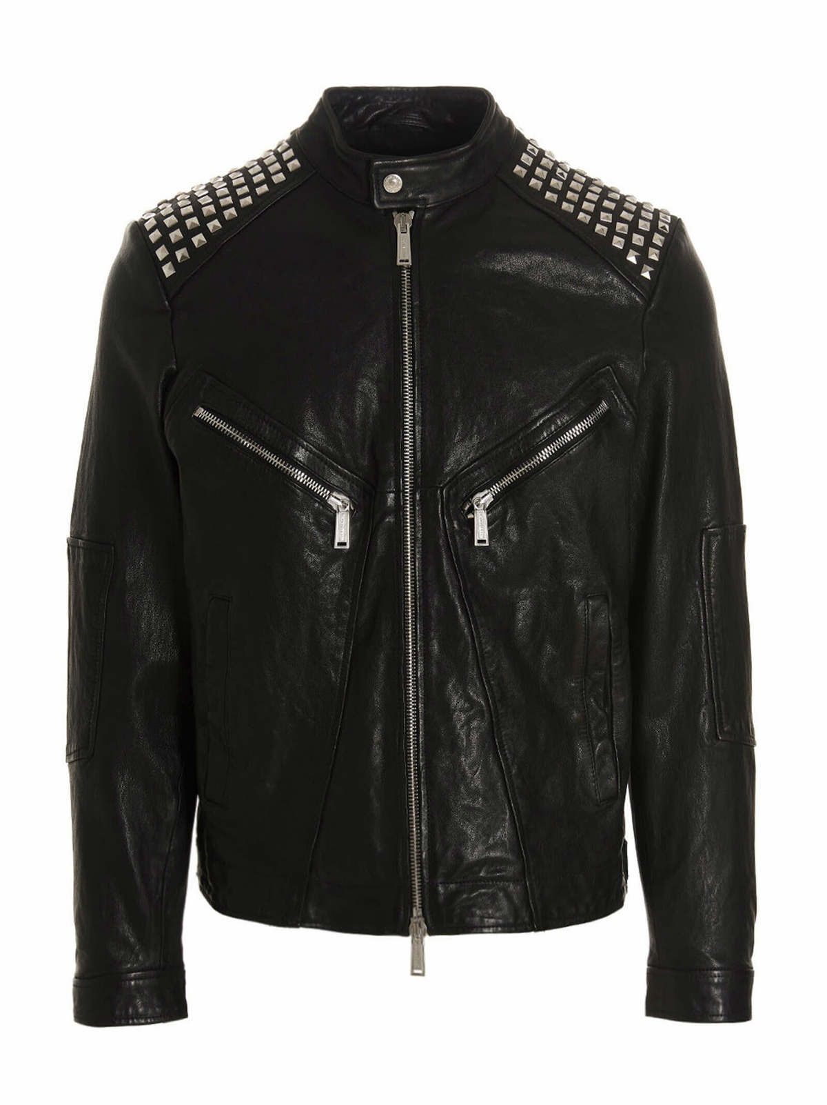 Dsquared2 Black Kiodo Leather Jacket Dsquared2