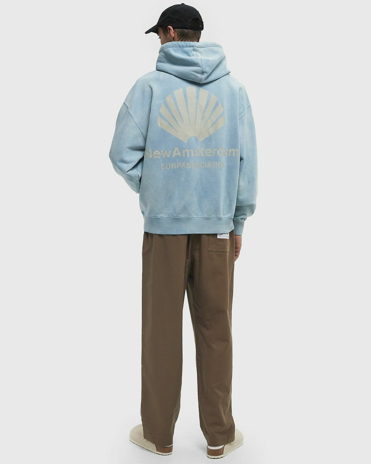 New Amsterdam LOGO HOODIE SWEATER Blue Mens Hoody