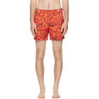 Vivienne Westwood Orange Classic Boxer Swim Shorts