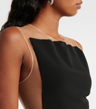 Courrèges Illusion tulle-trimmed bodysuit
