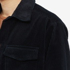 Oliver Spencer Men's Killard Cord Overshirt Jacket in Navy