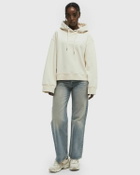 ØLÅF RETRO APPLIQUE LOGO HOODIE White Womens Hoody