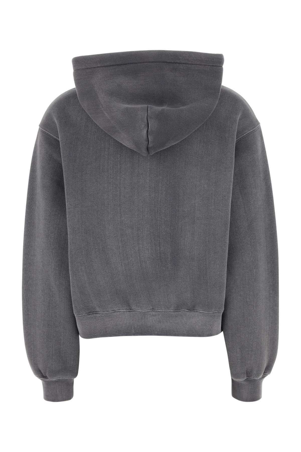 T by Alexander Wang Dark Grey Cotton Blend Sweatshirt
