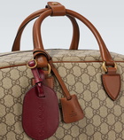 Gucci GG Canvas Medium leather-trimmed duffel bag