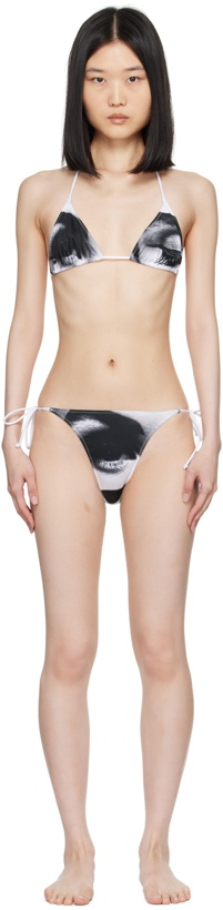 Photo: Jean Paul Gaultier Black 'The Eyes And Lips' Bikini