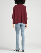 Manila Grace Womens Turtleneck Garnet
