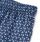 Derek Rose - Brindisi Printed Silk Boxer Shorts - Blue