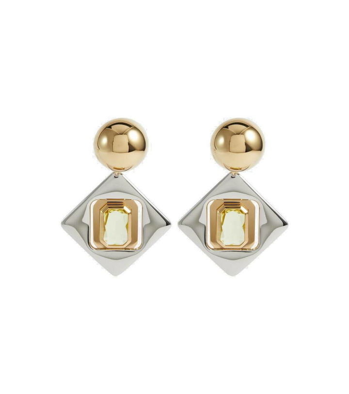 Photo: Saint Laurent Geometric clip-on earrings