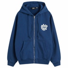 By Parra Men's 1976 Logo Zip Hoodie in Blue