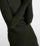 Victoria Beckham Ribbed-knit wool turtleneck sweater