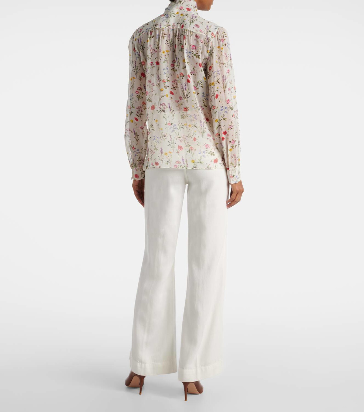 Giambattista Valli Floral silk blouse