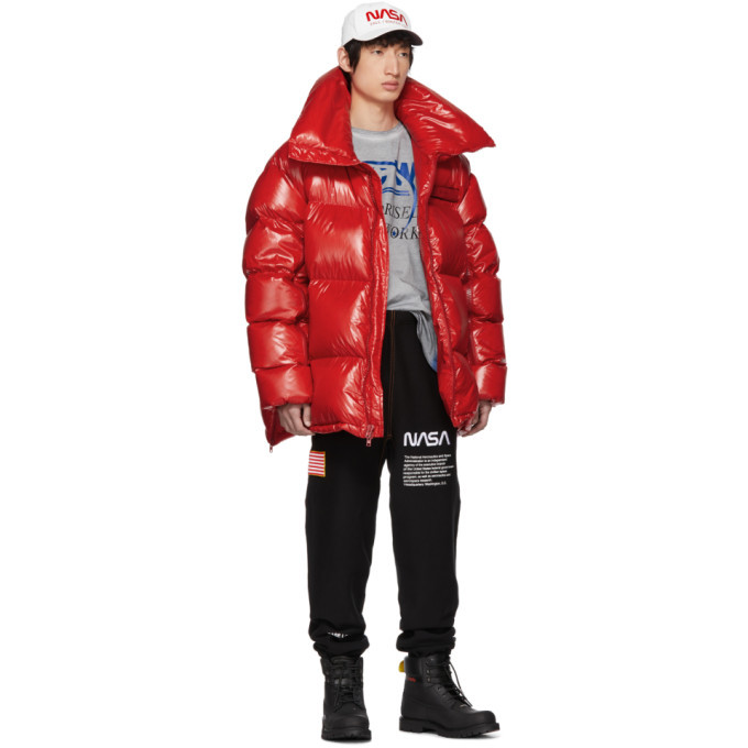 Heron Preston SSENSE Exclusive Black NASA Edition Lounge Pants
