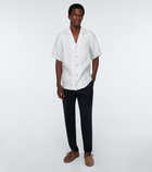 King & Tuckfield - Herringbone bowling shirt