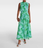 Diane von Furstenberg Menon printed draped maxi dress
