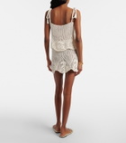 Anna Kosturova Rose crochet cotton miniskirt