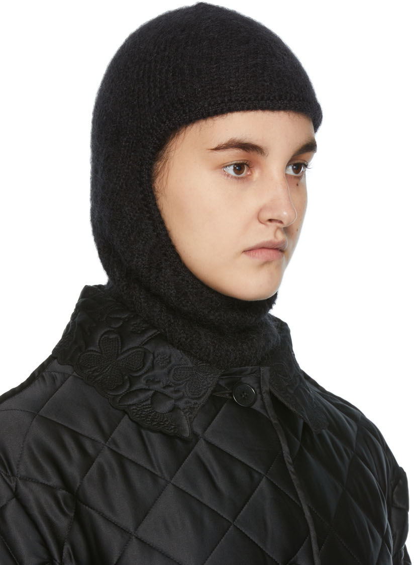 Cecilie Bahnsen Black Knit Balaclava Cecilie Bahnsen