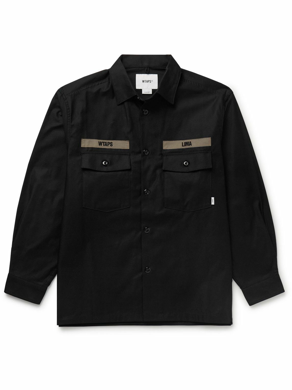 WTAPS - Mich Logo-Embroidered Cotton-Canvas Jacket - Black WTAPS