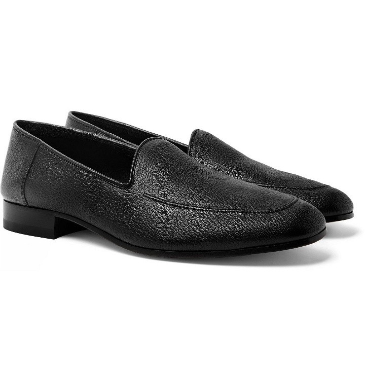 Photo: THE ROW - Full-Grain Leather Loafers - Black