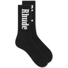 Rhude Logo Sock