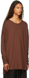 Jan-Jan Van Essche Brown #69 Long Sleeve T-Shirt