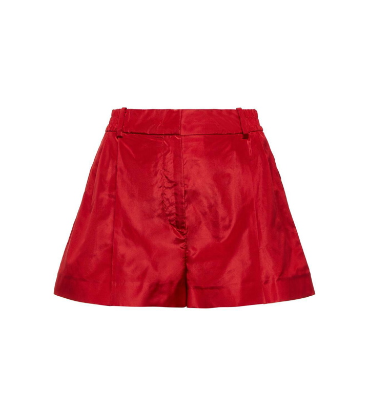 Photo: Valentino High-rise silk shorts