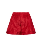 Valentino High-rise silk shorts