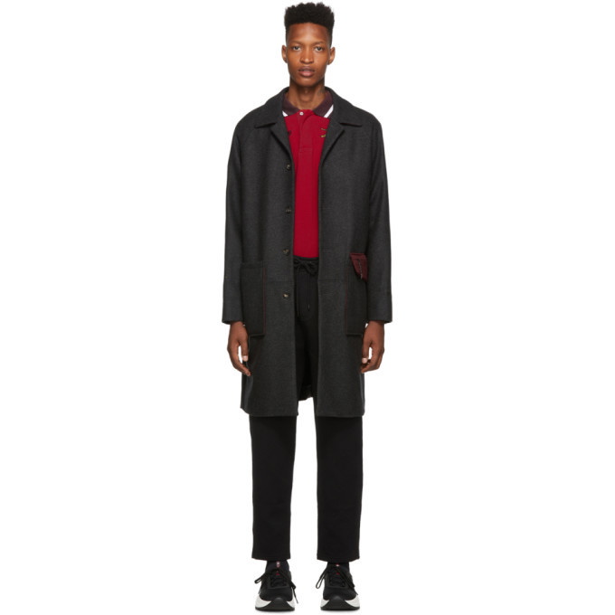 Photo: Kenzo Grey Wool Core Coat