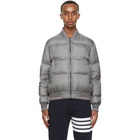 Thom Browne Grey Down Relaxed Blouson Jacket